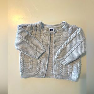 Janie and Jack grey boy/girl sweater 3-6 months